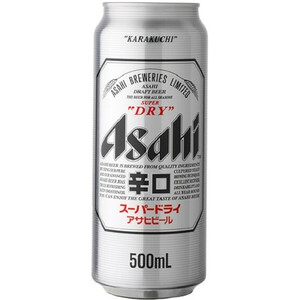 Пиво "Asahi" Super Dry, in can, 0.5 л