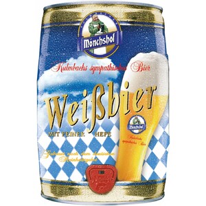 Пиво "Monchshof" Weissbier, mini keg, 5 л
