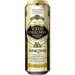 Пиво Volfas Engelman, "Rinktinis", in can, 568 мл