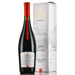 Вино Mukuzani Premium Kvareli Cellar - вино Мукузани красное сухое 0,75 л. 13% П/У