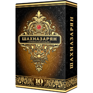 Коньяк Шахназарян, Традиционный, 10 лет, 0.5 л в подарочной упаковке