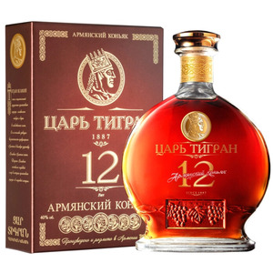 Коньяк "Царь Тигран", 12-летний, в подарочной коробке, 0.5 л