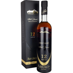 Бренди "Abrikon" Black Diamond Edition 12 Years Old, gift box, 0.75 л
