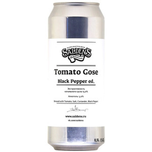 Пиво Salden's, Tomato Gose Black Pepper Edition, in can, 0.5 л