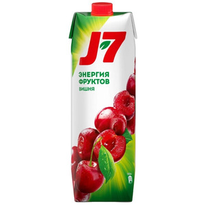 Сок J7 Вишня, Тетра Пак, 0.97 л