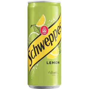 Вода "Schweppes" Lemon (Poland), in can, 0.33 л