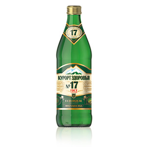 Вода минеральная газ Курорт Здоровья №17 0,45л ст/б