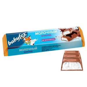 Шоколад молочный BabyFox 45гр