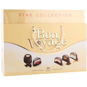 Шоколад Bon Voyage Ассорти бежевая коробка 740 г