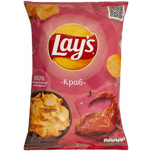 Чипсы картофельные Lay`s Краб 140 г