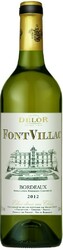 Вино Maison Delor, "FontVillac" Blanc Sec, Bordeaux AOC, 2012