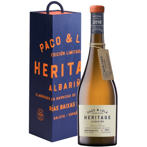 Вино "Paco & Lola" Heritage Albarino, Rias Baixas DO, 2018, gift box