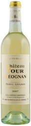 Вино "Chateau Tour Leognan" Blanc, Pessac-Leognan AOC, 2007