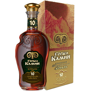 КОНЬЯК МАРОЧНЫЙ СТАРЫЙ КС ГОРЫ И КАМНИ 10 ЛЕТ В П/У 0,5 Л. 40%