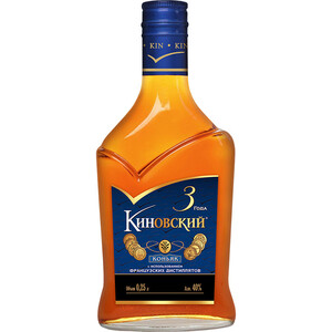 Коньяк "Киновский" Трехлетний, 250 мл