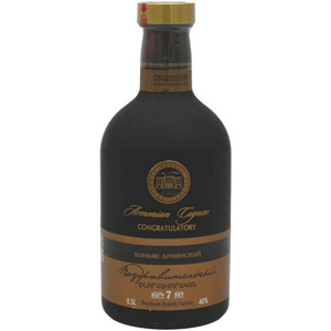 Коньяк "Поздравительный" 7-летний, 0.5 л