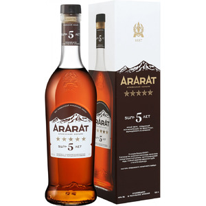 Коньяк "Арарат" 5 Звезд, в подарочной коробке, 0.5 л
