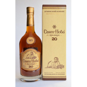 Коньяк "Саят Нова" Премиум 20 лет выдержки 0,5л 40% п/у