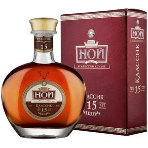 Коньяк "Ной Классик" 15-летний, в подарочной коробке, 0.5 л