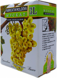Вино Alianta-Vin, Muscat, bag-in-box, 3 л