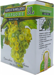 Вино Alianta-Vin, Chardonnay, bag-in-box, 3 л