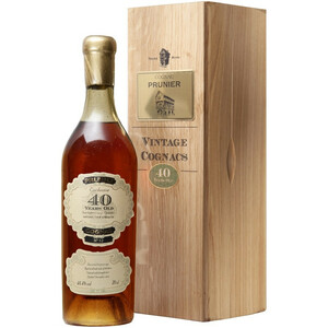 Коньяк "Prunier" 40 Years Old, Grande Champagne AOC, wooden box, 0.7 л