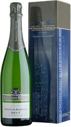 Игристое вино Simonnet-Febvre, Cremant de Bourgogne Brut Blanc, gift box