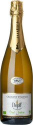 Игристое вино Dopff au Moulin, Cremant d'Alsace Brut Nature Bio AOC