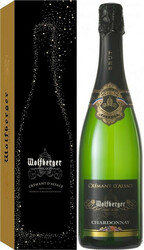 Игристое вино Wolfberger, Cremant d'Alsace Chardonnay, gift box