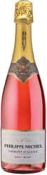 Игристое вино Arthur Metz, "Philippe Michel" Brut Rose, Cremant d'Alsace AOC