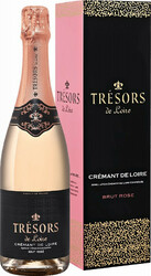 Игристое вино Joseph Verdier, "Tresors de Loire" Brut Rose, Cremant de Loire AOC, gift box