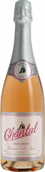 Игристое вино "Chantal" Cremant de Loire AOC Rose Brut