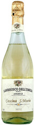 Игристое вино "Cascina S. Maria" Bianco Amabile, Lambrusco dell'Emilia IGT