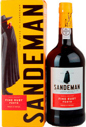 Портвейн Sandeman, Porto Ruby, Douro DOP, gift box
