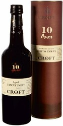 Портвейн Croft, Tawny Port 10 Years Old, gift tube