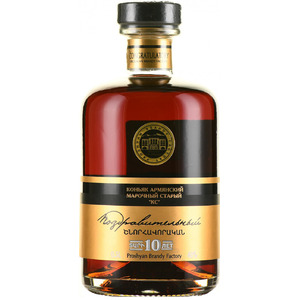 Коньяк "Поздравительный" 10-летний, 0.5 л