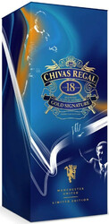 Виски "Chivas Regal" 18 years old, limited edition "Manchester United", 0.7 л