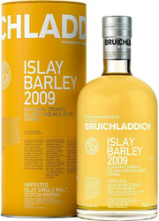 Виски Bruichladdich, "Islay Barley" Claggan, Cruach, Island and Mulindry Farms, 2009, in tube, 0.7 л