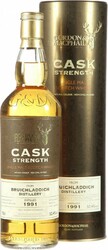 Виски Gordon & MacPhail, "Cask Strength" Bruichladdich, 1991, in tube, 0.7 л