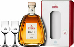 Коньяк Hine, Rare VSOP, gift set with 2 glasses, 0.7 л