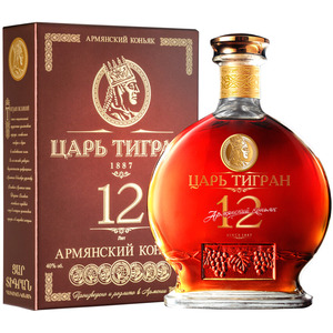 Коньяк "Царь Тигран" 12-летний, в подарочной коробке, 0.5 л