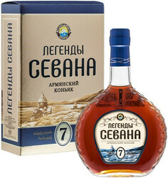 Коньяк "Легенды Севана" 7-летний, в подарочной коробке, 0.5 л