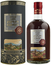 Коньяк "Страна Камней" 15-летний, в тубе, 0.5 л