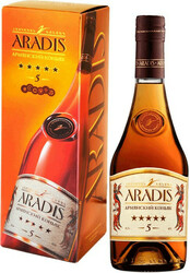 Коньяк МАП, "Арадис" 5 звезд, в подарочной коробке, 0.5 л