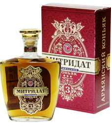 Коньяк Митридат, 3 звезды, в подарочной коробке, 0.5 л