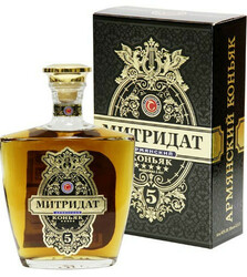 Коньяк Митридат, 5 звезд, в подарочной коробке, 0.5 л