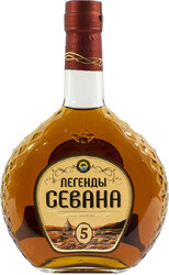 Коньяк "Легенды Севана" 5-летний, 0.5 л