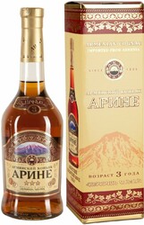 Коньяк Арине 3 звезды, подарочная упаковка, 0.5 л