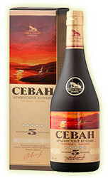 Коньяк "Севан" 5 Звезд, в подарочной коробке, 0.7 л