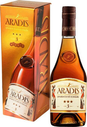 Коньяк МАП, "Арадис" 3 звезды, в подарочной коробке, 0.5 л